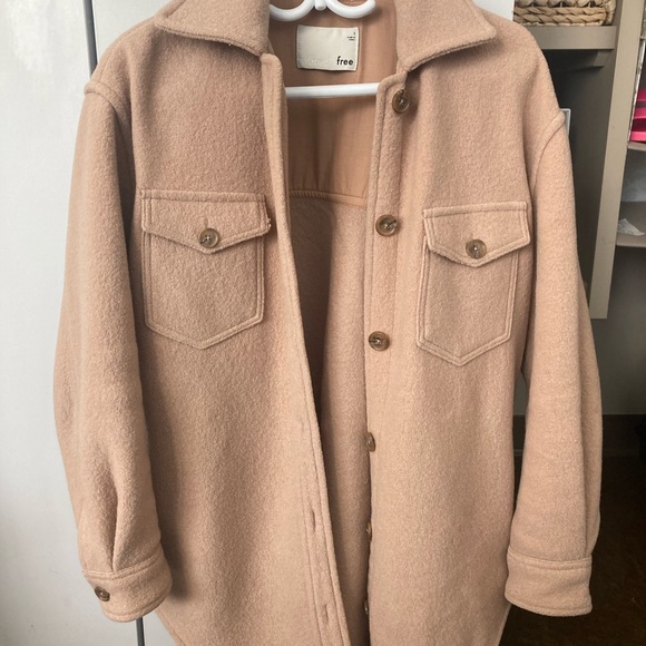 Aritzia - Ganna Shirt Jacker, Wilfred Free - Chasm, Small - Picture 2 of 4